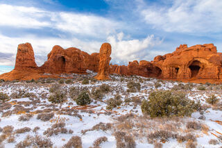 Arches National Park Snow