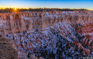 Bryce Canyon Sun Peeking
