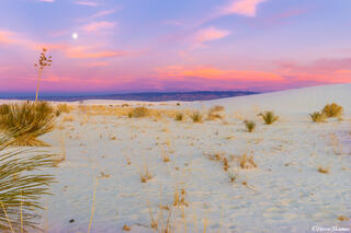 Full Moon Over White Sands