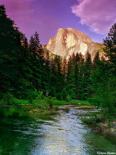 Half Dome at Sunset