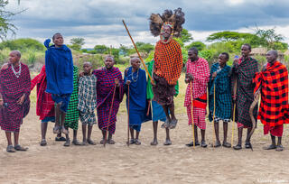 Maasai Men Jumping