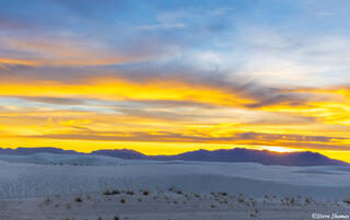 Sand Dunes Sunset