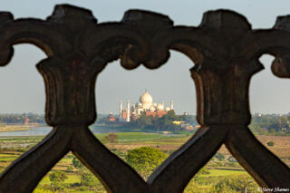 Taj Mahal From Agra Fort