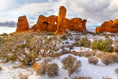 Beautiful Snow in Arches