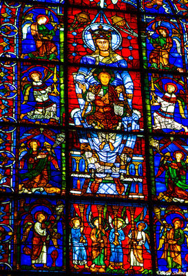 Blue Virgin at Chartres Cathedral