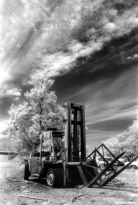 Broken Down Forklift