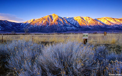 First Light Hitting Sierras