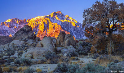 Lone Pine Peak Glowing