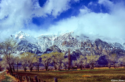 Mountains Shrouded in Clouds