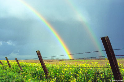 Slanting Fencepost Rainbow
