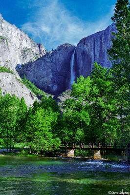 Waterfall by Bridge