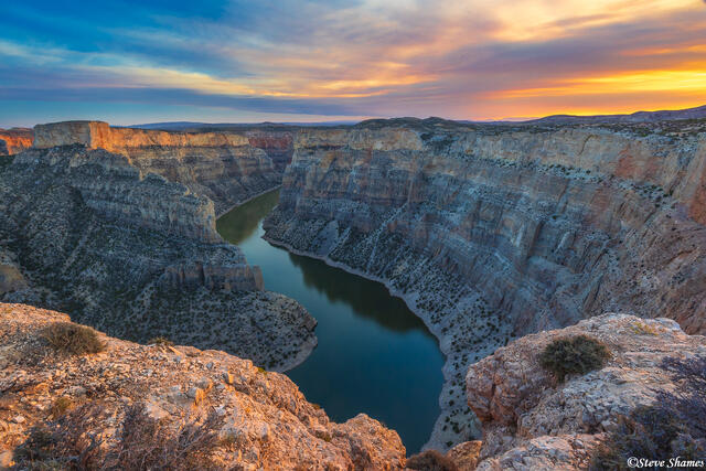 Bighorn Canyon Sunset print