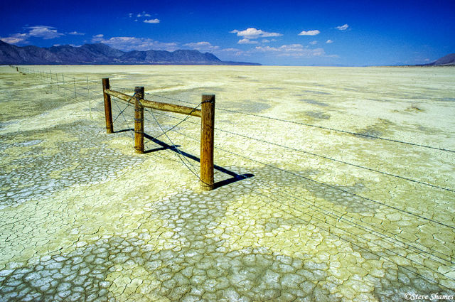 Black Rock Desert Fence print