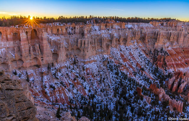 Bryce Canyon Sun Peeking print