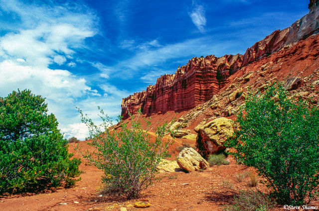 Capitol Reef Cliffs print