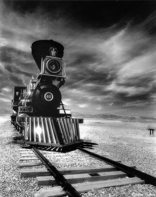 Golden Spike Locomotive print