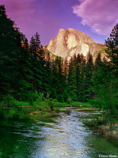 Half Dome at Sunset print