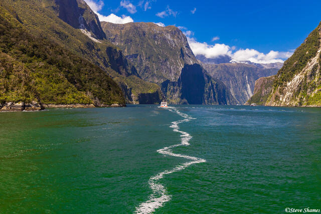 Milford Sound Boat print