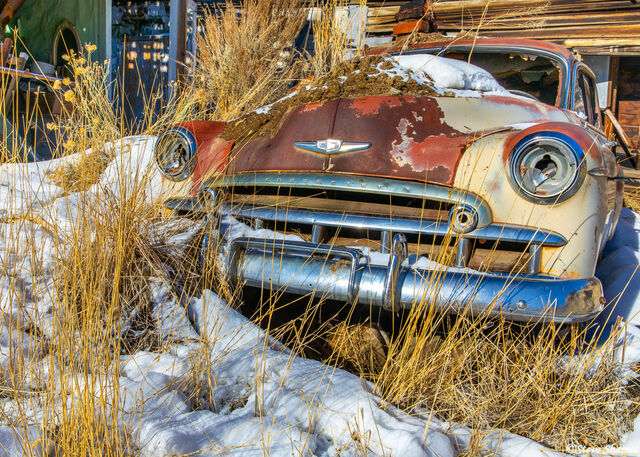 Old Junked Chevy print