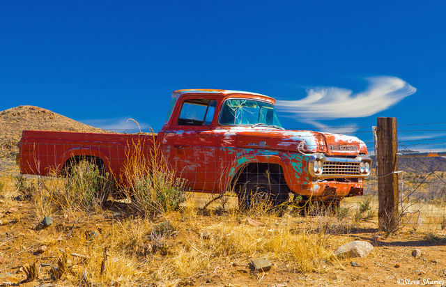 Old Truck on Route 66 print