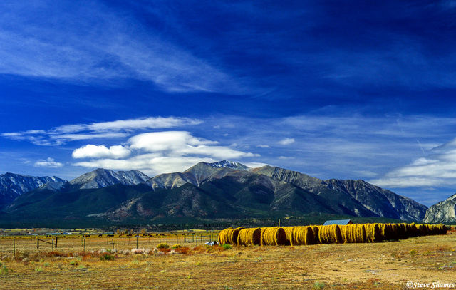 Round Bales of Hay print