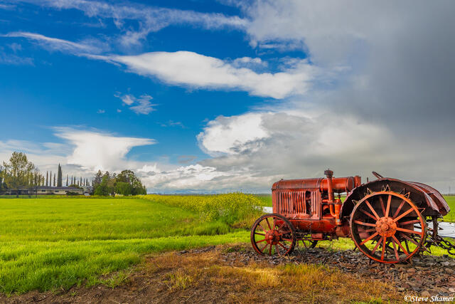 Sacramento County Old Tractor print
