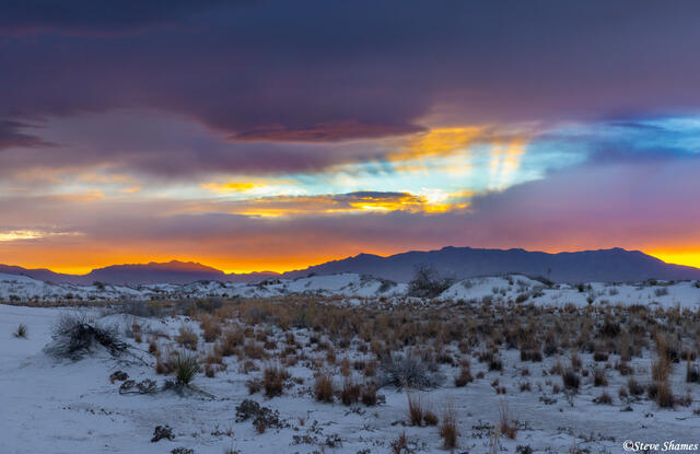 Sunset at White Sands print