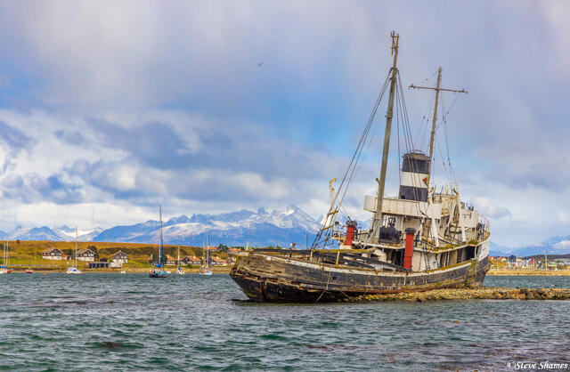 Ushuaia Shipwreck print