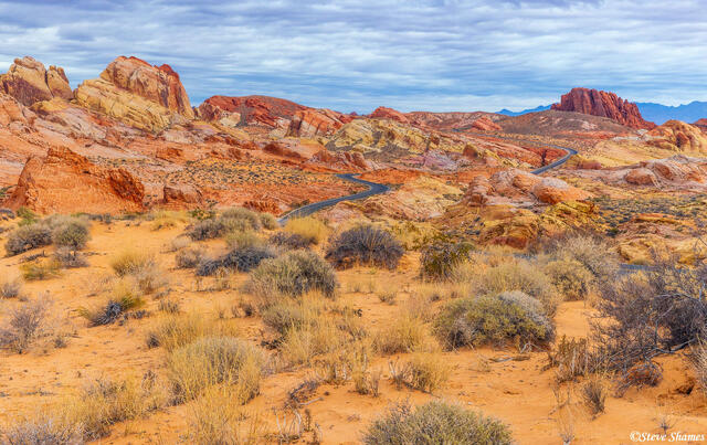 Valley of Fire Winding Road print