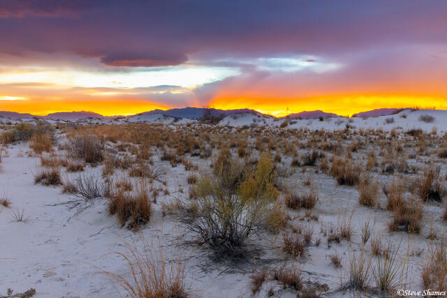 White Sands National Monument Sunset print