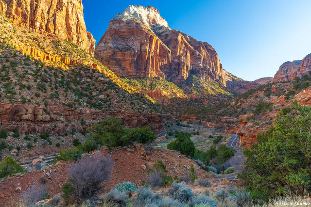 Winding Highway Through Zion print
