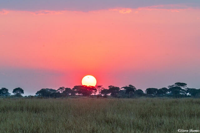 Zambia-Kafue Sunrise print