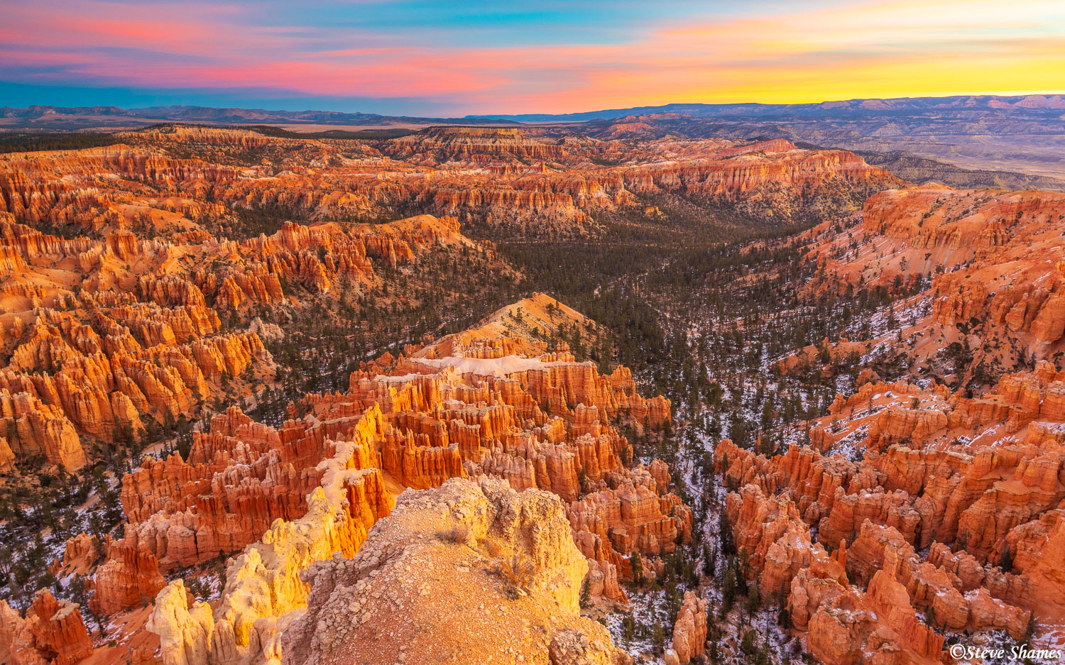 Amphitheater view at Bryce Canyon National Park.