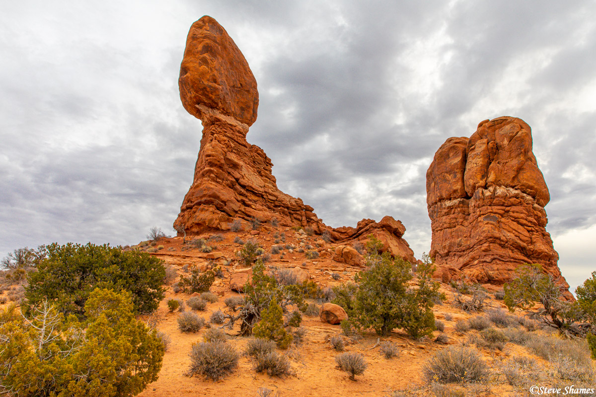 This is known as "Balanced Rock", in Arches National Park.