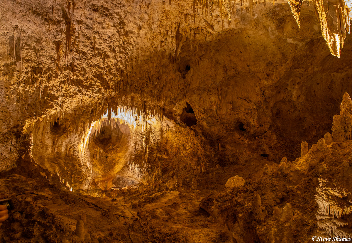 Remarkable sights to see in the big room at Carlsbad Caverns.