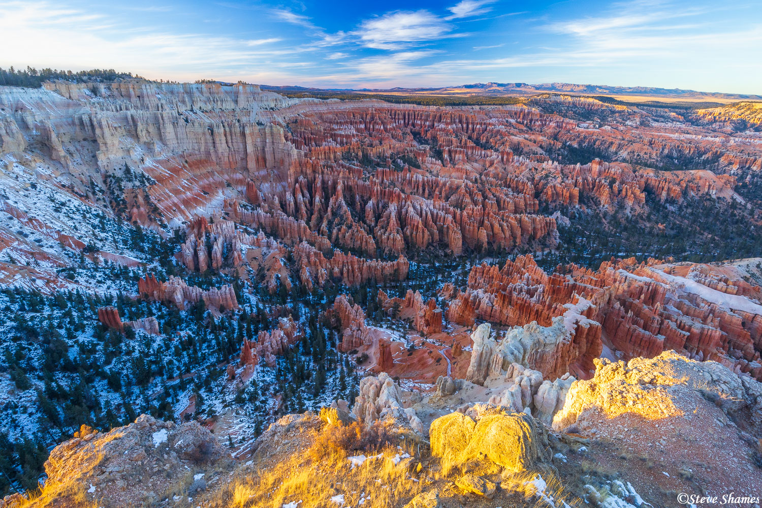 This was taken at Bryce Point just before sunset, with some of the best light of the day.