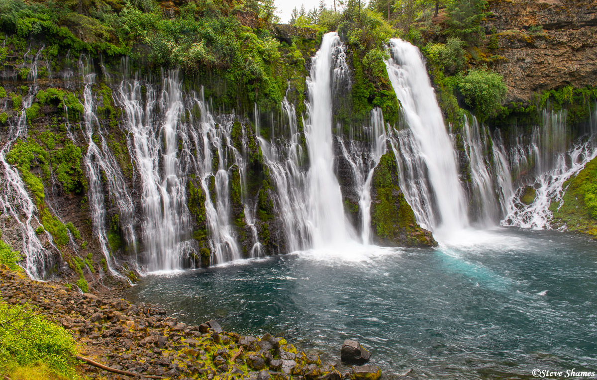 And here is the beautiful Burney Falls. The most scenic waterfall in Northern California.
