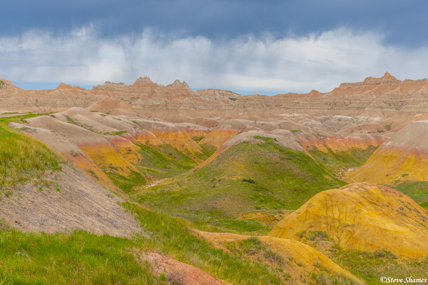 And here is a glimpse of the Badlands from Conata Basin Overlook.
