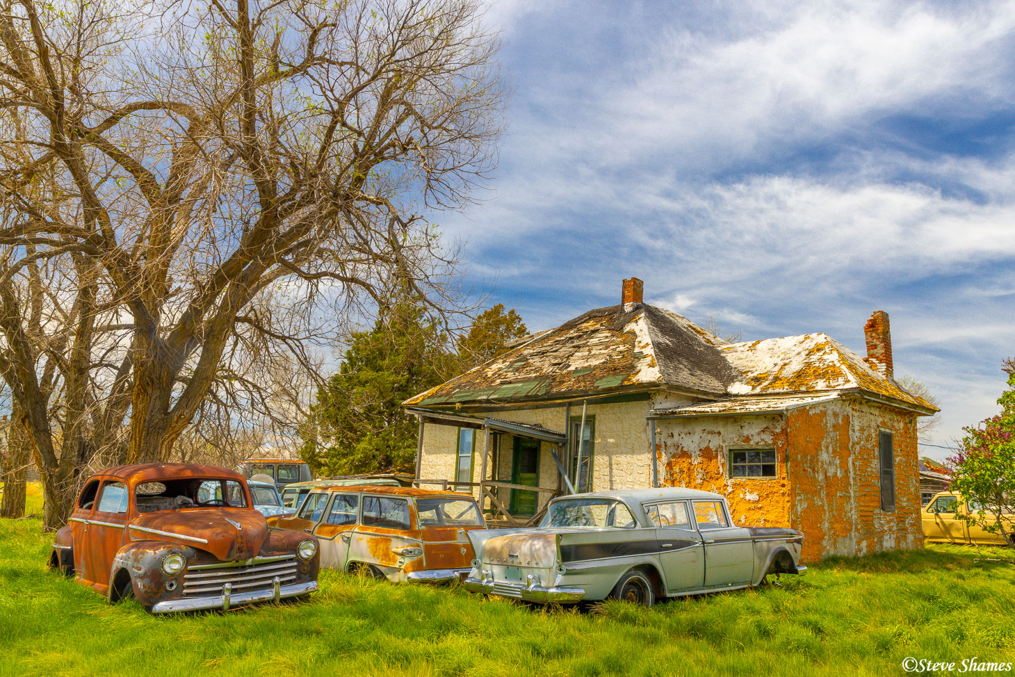Ardmore, South Dakota. It is full of old junked houses and cars -- my kind of town!