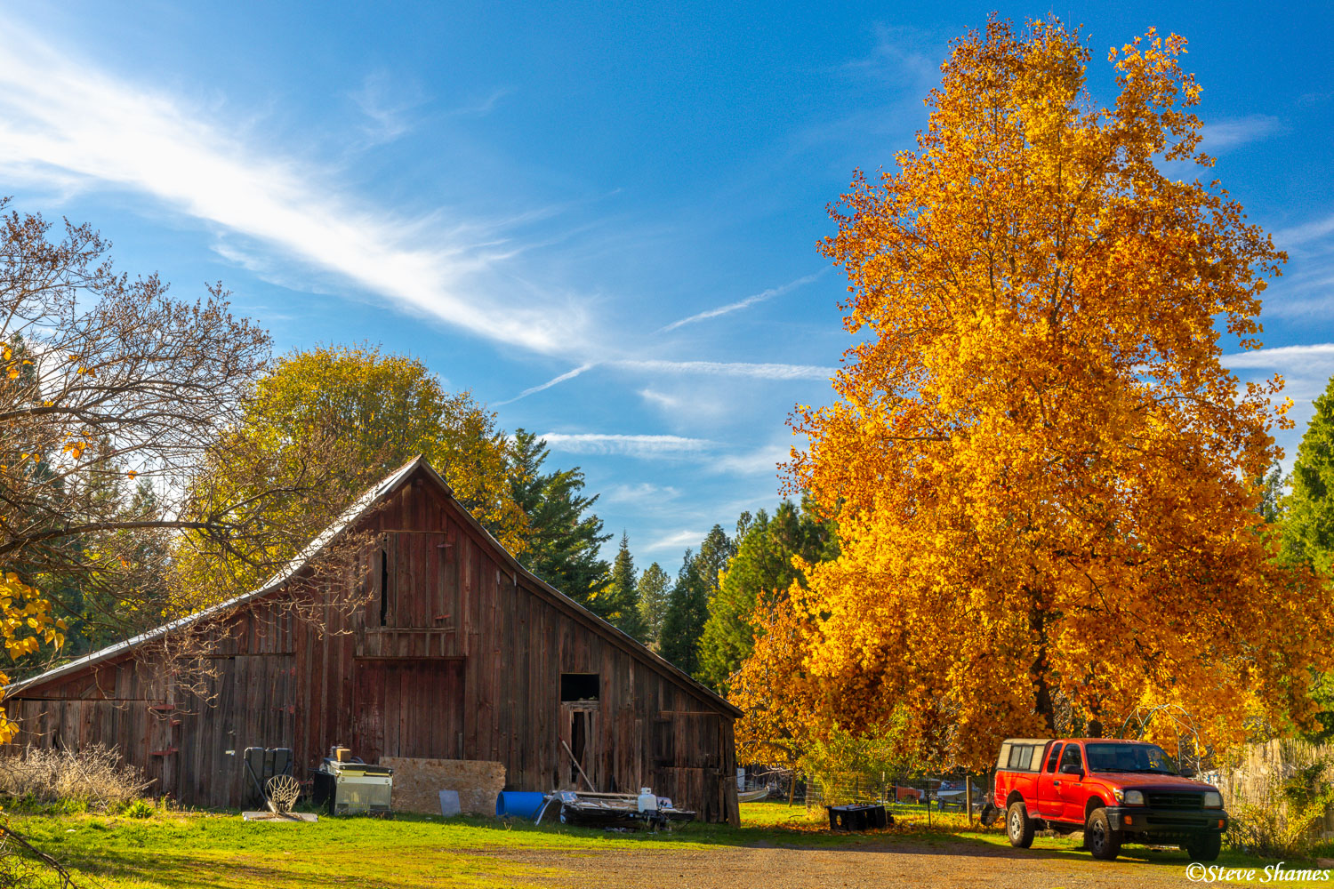 A colorful scene in the small foothills town of Foresthill.