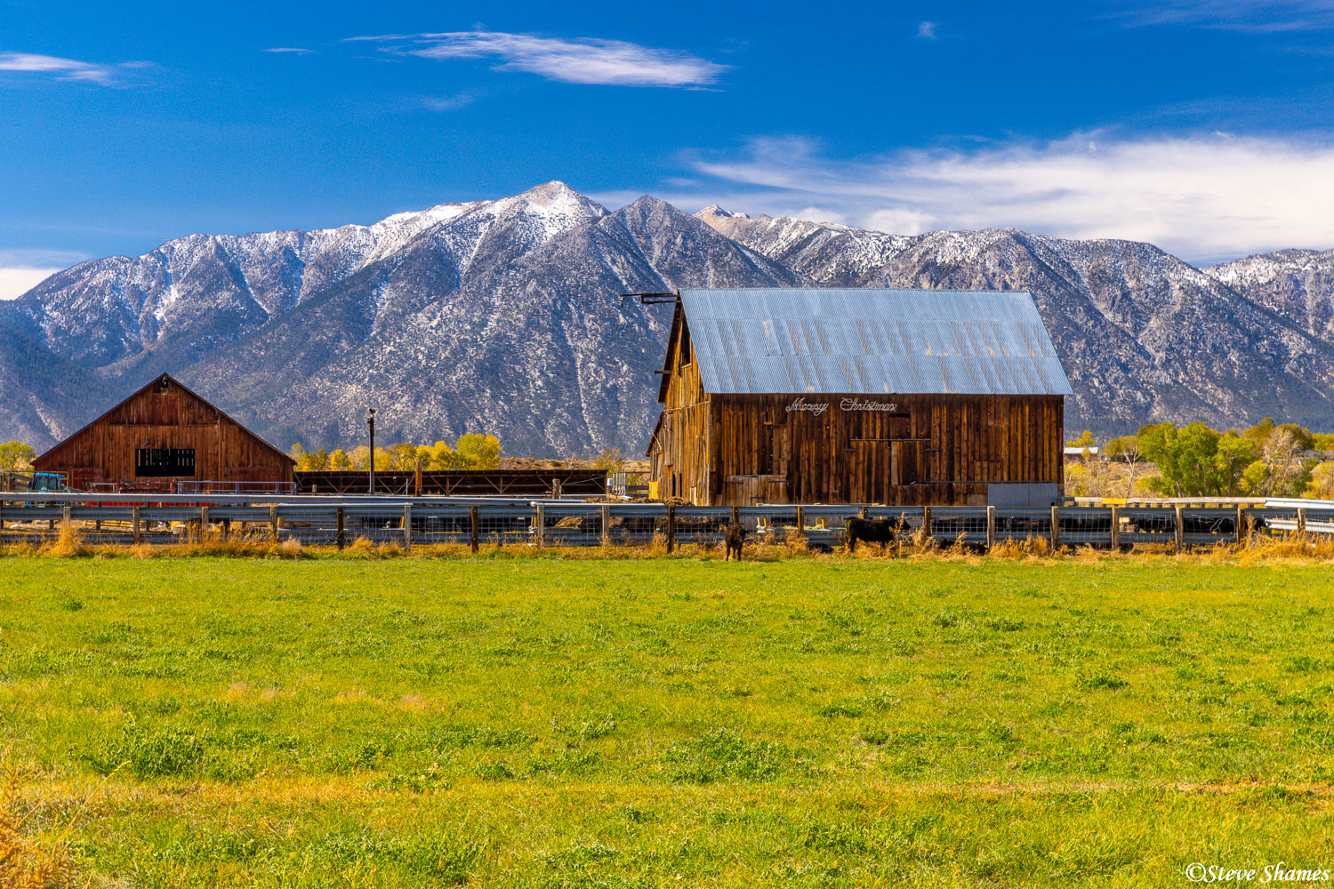 Driving on Highway 395 through Gardnerville, there are spectacular views of the Sierras. I thought this old barn made for an...