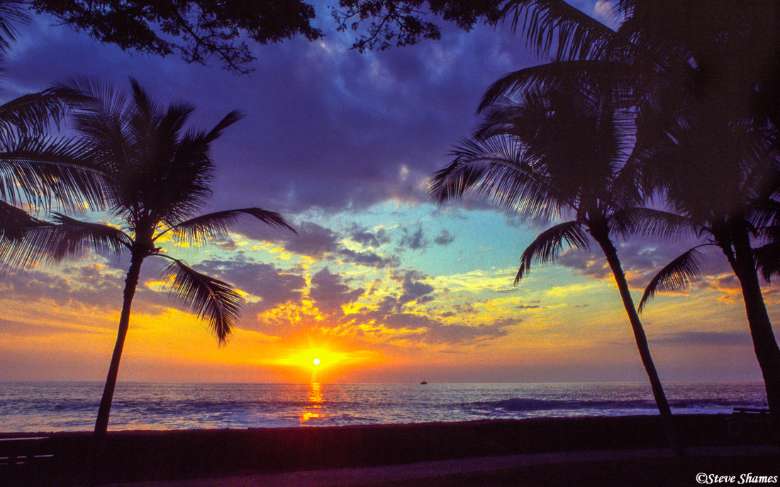 There were some great sunsets on the Kona side of Hawaii.