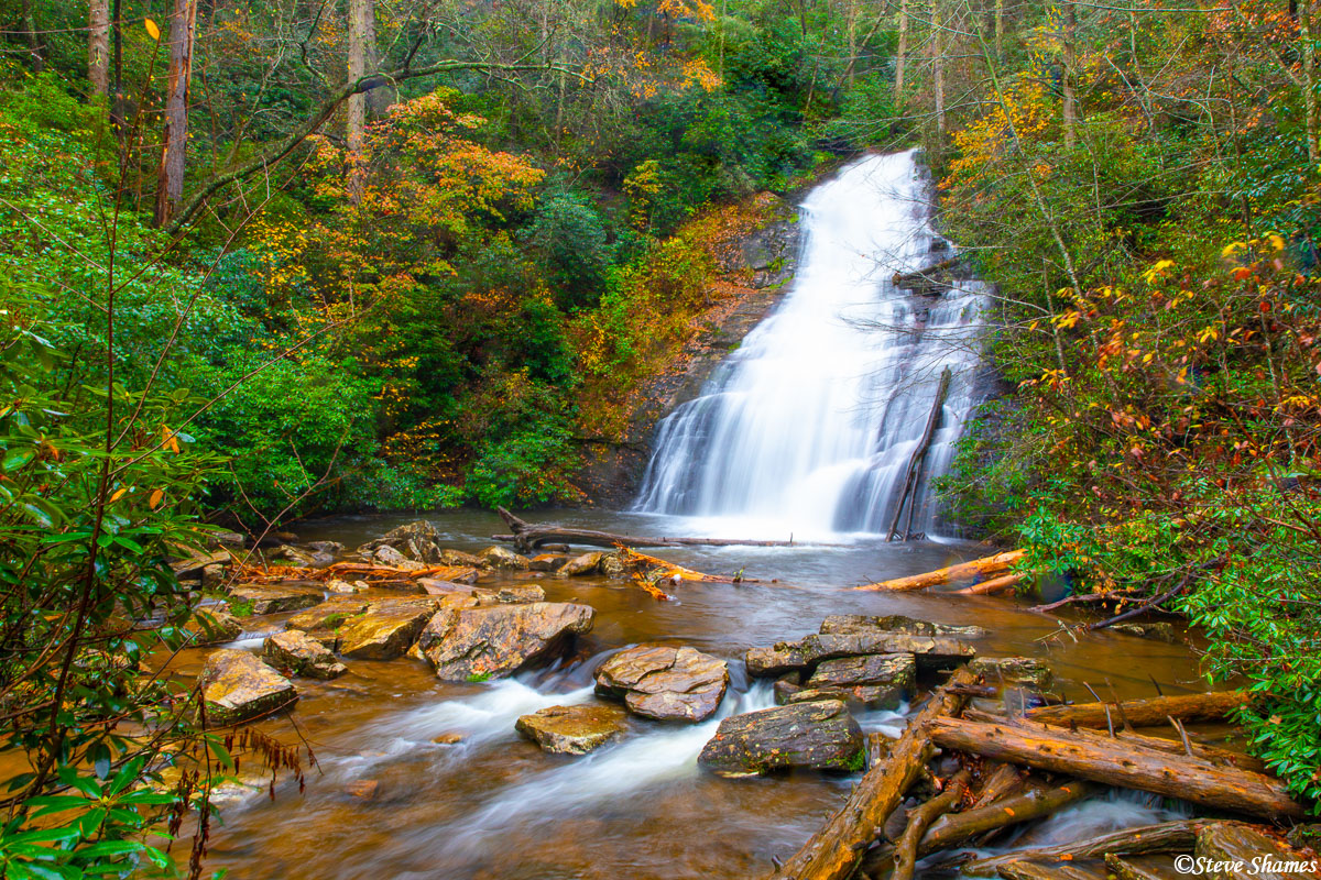 Here is Helton Creek Falls in north Georgia. One of the more scenic waterfalls in the area.