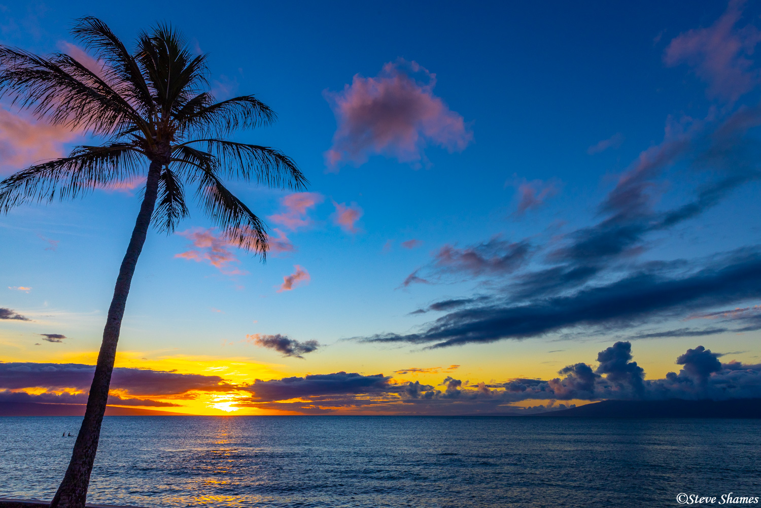 Another great sunset looking out from the Lokelani Condos.