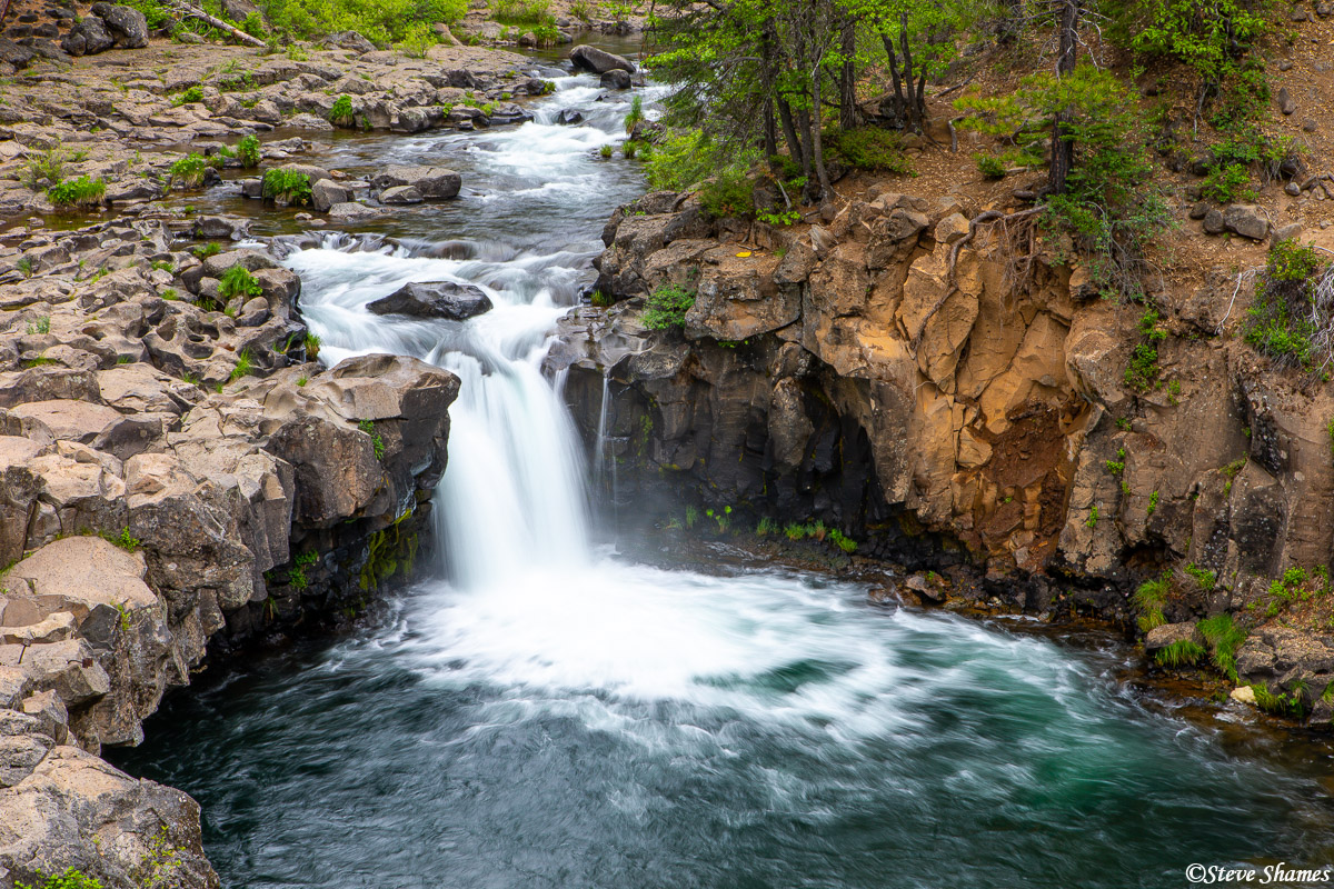 Lower McCloud Falls. There are three falls on the McCloud River.