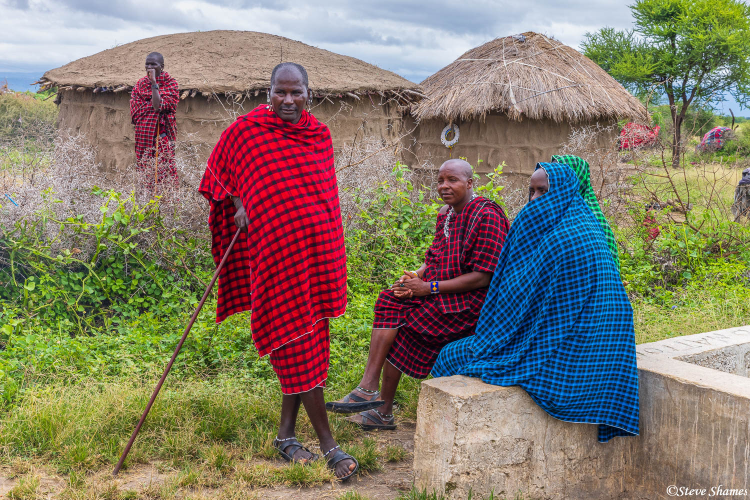 Life in the Maasai village, also known as a "boma"