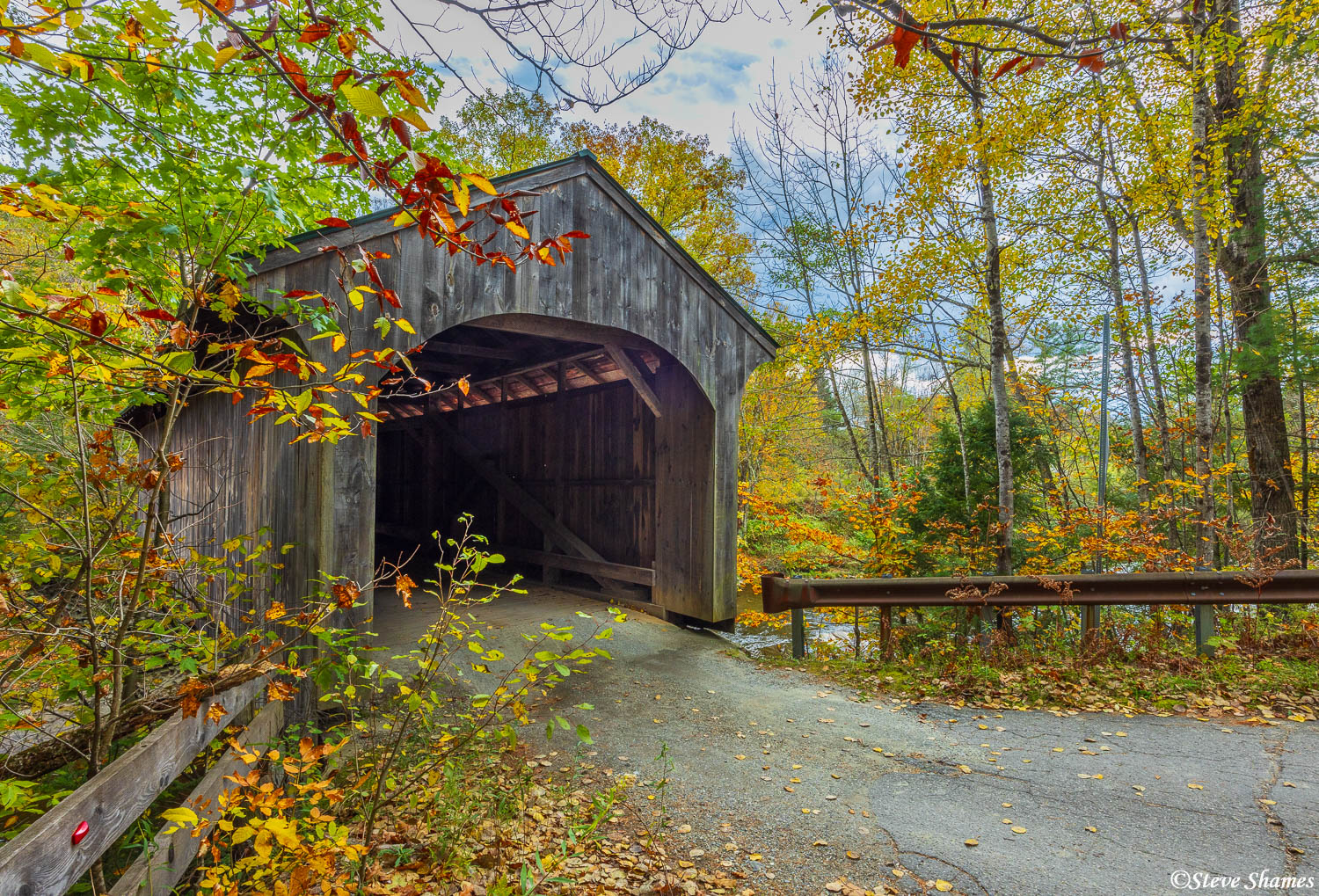 And here is the Montgomery Covered bridge, close to the town of Waterville in Vermont.