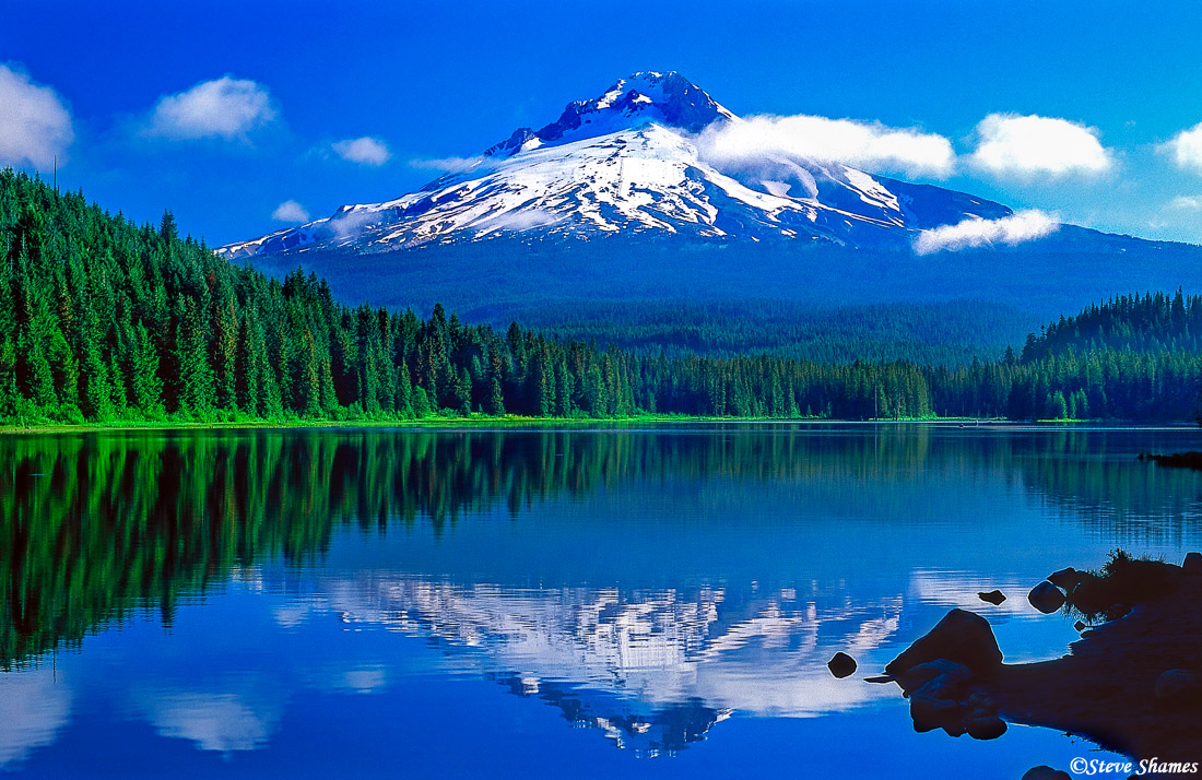 Mt. Hood, just after the morning clouds clear.