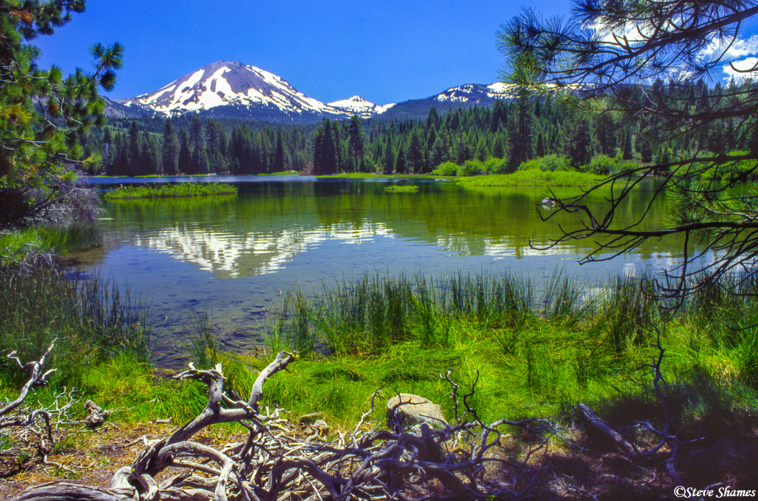 Mt. Lassen as seen from Manzanita Lake.