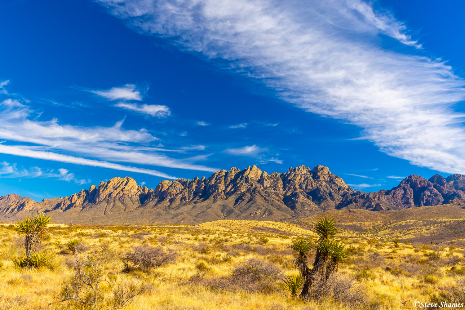 Some of the most scenic mountains in New Mexico, the Organ Mountains.